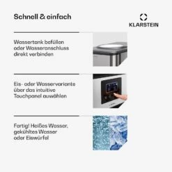 Aqueous Eiswürfelmaschine 3-in-1: Eiswürfel, Wasserspender: Heiß & Kalt 20 Kg/24h 9 Aqueous Eiswürfelmaschine 3-in-1: Eiswürfel, Wasserspender: Heiß & Kalt 20 Kg/24h -Einrichtungsgeschäft 10041845 de 0004 usp