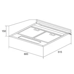 Purista Dunstabzugshaube Umluftset 60cm 190 M³/h 2 Aktivkohlefilter -Einrichtungsgeschäft 60002303 yy 0006 logo Klarstein Purista Unterbau Dunstabzugshaube reedit