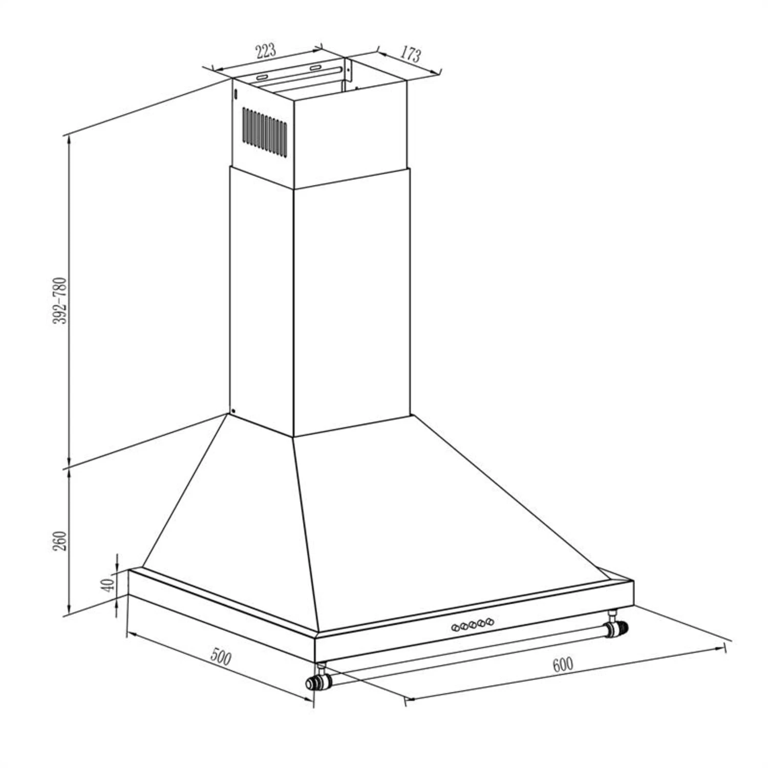 Montblanc Dunstabzugshaube Umluftset 610m³/h 165W 2x1,5W Silbergrau 6 Montblanc Dunstabzugshaube Umluftset 610m³/h 165W 2x1,5W Silbergrau – Bild 6