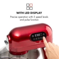 Curve Plus Küchenmaschinen-Set | 5l | 4-in-1 Fleischwolf | Rot -Einrichtungsgeschäft 60002329 yy 0005 logo Klarstein Curve Plus Kuechenmaschinen Set rot