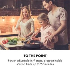 Kalahari Delicatessa Einbau-Ofen-Set Induktion 7000W 68Ltr Schwarz Edelstahl -Einrichtungsgeschäft 60002585 yy 0007 logo Klarstein Delicatessa 60 Einbaukochfeld schwarz