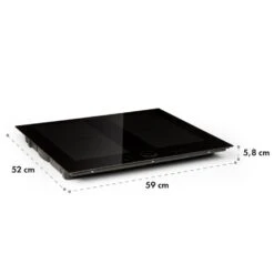 Kalahari Delicatessa Einbau-Ofen-Set Induktion 7000W 68Ltr Schwarz Edelstahl -Einrichtungsgeschäft 60002585 yy 0012 logo Klarstein Delicatessa 60 Einbaukochfeld schwarz