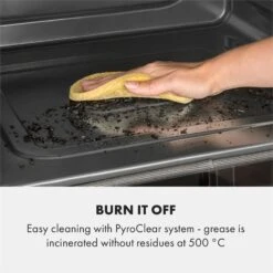 Gusteau Remy Einbau-Set Backofen + Einbau-Haube 2950W Weiß Edelstahl -Einrichtungsgeschäft 60002591 yy 0004 logo Klarstein Gusteau Elektrischer Einbaubackofen weiss