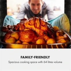 Gusteau Remy Einbau-Set Backofen + Einbau-Haube 2950W Weiß Edelstahl -Einrichtungsgeschäft 60002591 yy 0005 logo Klarstein Gusteau Elektrischer Einbaubackofen weiss