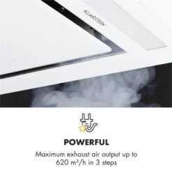 Gusteau Remy Einbau-Set Backofen + Einbau-Haube 2950W Weiß Edelstahl -Einrichtungsgeschäft 60002591 yy 0009 logo Klarstein Remy Deckenhaube 90 cm weiss