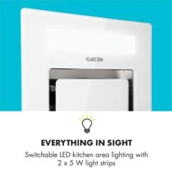 Gusteau Remy Einbau-Set Backofen + Einbau-Haube 2950W Weiß Edelstahl -Einrichtungsgeschäft 60002591 yy 0010 logo Klarstein Remy Deckenhaube 90 cm weiss