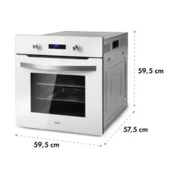 Gusteau Remy Einbau-Set Backofen + Einbau-Haube 2950W Weiß Edelstahl -Einrichtungsgeschäft 60002591 yy 0011 logo Klarstein Gusteau Elektrischer Einbaubackofen weiss