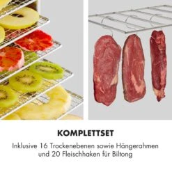 Master Jerky 16 Dörrautomat + Fleischhaken Set 1500W 40-90 °C 15h-Timer Edelstahl Silber -Einrichtungsgeschäft 60002668 de 0003 logo