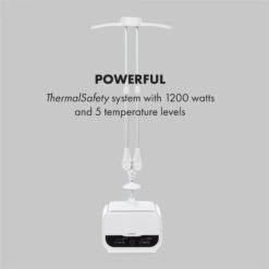 ShirtButler Pro Automatisches Trocknersystem Hemd & Hose 1200 W 2-in-1 70 °C Timer Weiß -Einrichtungsgeschäft 60002669 yy 0007 logo Klarstein ShirtButler Pro Trocknersystem weiss