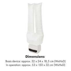 ShirtButler Pro Automatisches Trocknersystem Hemd & Hose 1200 W 2-in-1 70 °C Timer Weiß -Einrichtungsgeschäft 60002669 yy 0008 logo Klarstein ShirtButler Pro Trocknersystem weiss