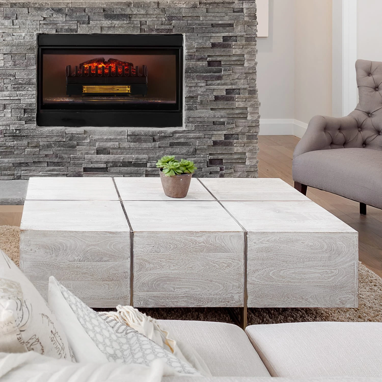 Lausanne Frame Kamingehäuse + Kamini FX Kamineinsatz 2000W MDF Klassisches Design 7 Lausanne Frame Kamingehäuse + Kamini FX Kamineinsatz 2000W MDF Klassisches Design – Bild 7