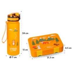 Schmatzfatz Frühstücksset Lunchbox & Trinkflasche Tritan Dicht BPA-frei -Einrichtungsgeschäft 60002945 yy 0008 dimensions